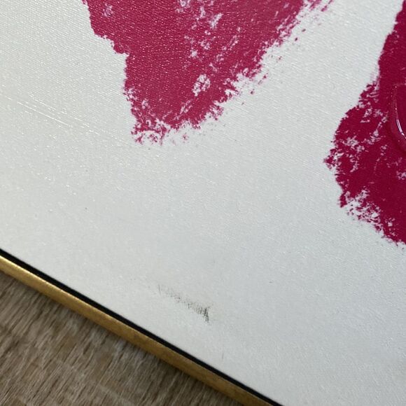 LOVE Wall Art Canvas Framed Artwork Graphic Pop Pink Home Gift Wedding Shower - Picture 5 of 8